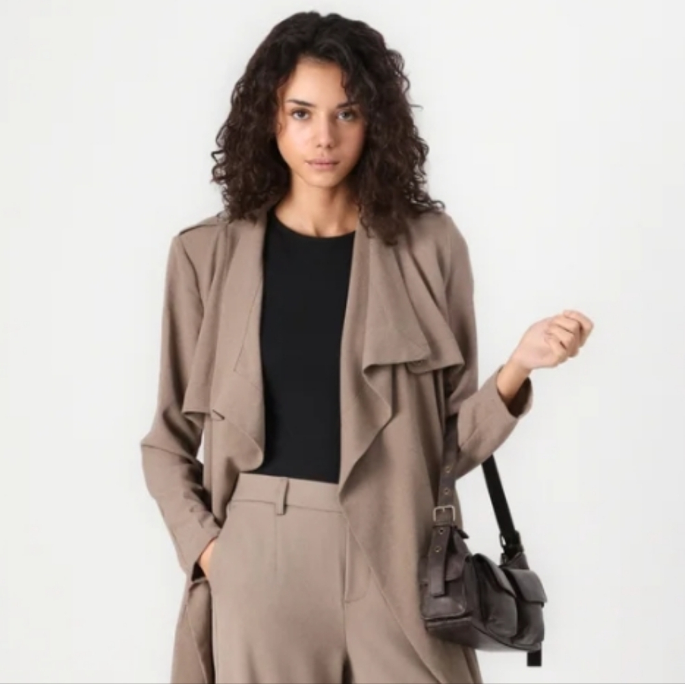 SOPHIE RUE Khaki Tan Utility Jacket Top L